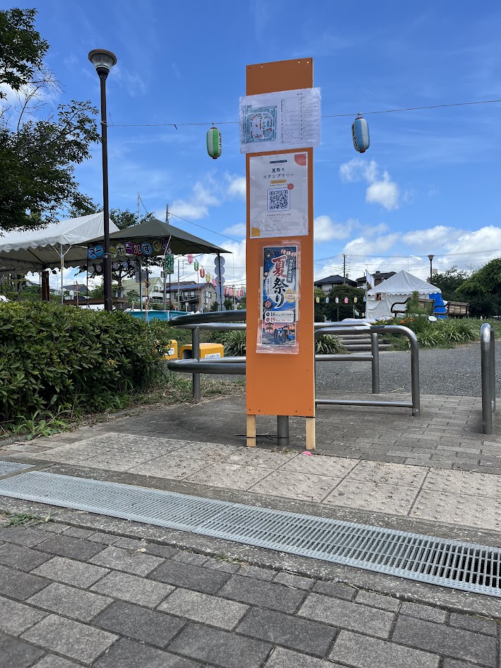 会場QR①の設置場所の写真